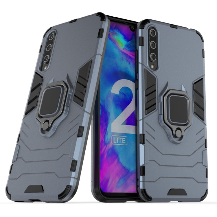 For Huawei Honor 20 Lite Shockproof PC + TPU Protective Case with Magnetic Ring Holder