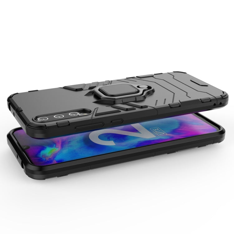 For Huawei Honor 20 Lite Shockproof PC + TPU Protective Case with Magnetic Ring Holder