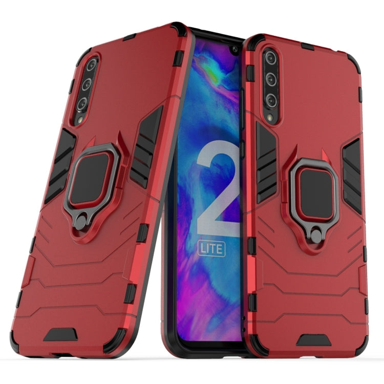 For Huawei Honor 20 Lite Shockproof PC + TPU Protective Case with Magnetic Ring Holder