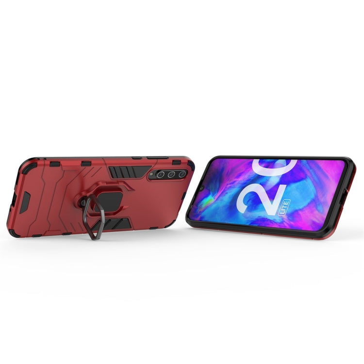 For Huawei Honor 20 Lite Shockproof PC + TPU Protective Case with Magnetic Ring Holder