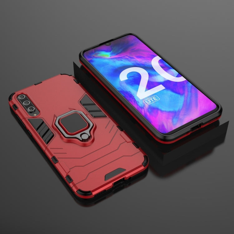 For Huawei Honor 20 Lite Shockproof PC + TPU Protective Case with Magnetic Ring Holder