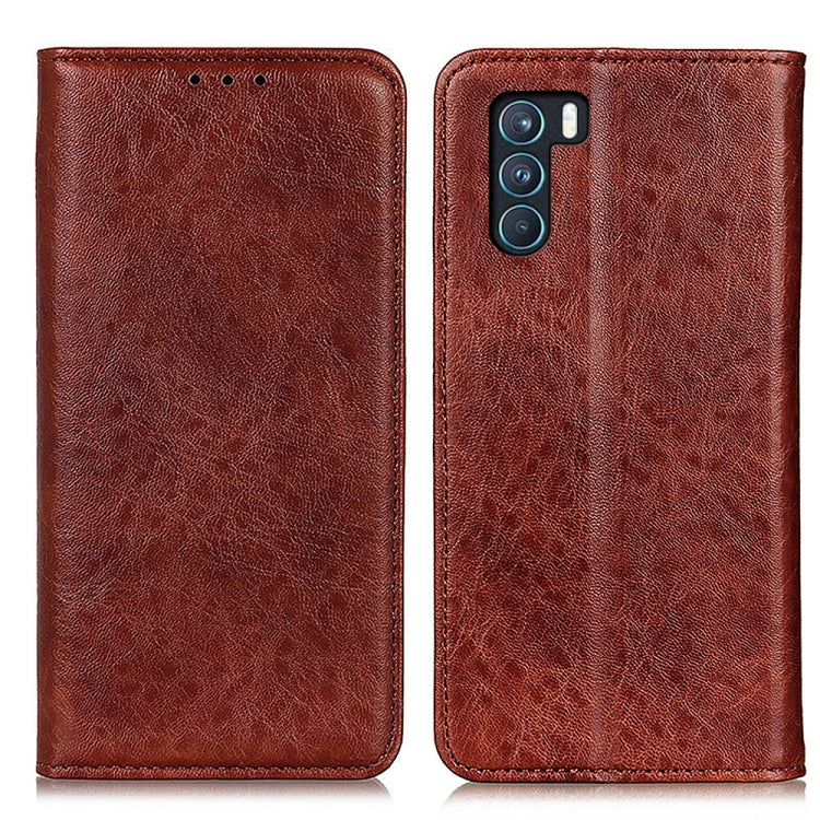 For OPPO K9 Pro Magnetic Crazy Horse Texture Horizontal Flip Leather Case with Holder & Card Slots & Wallet
