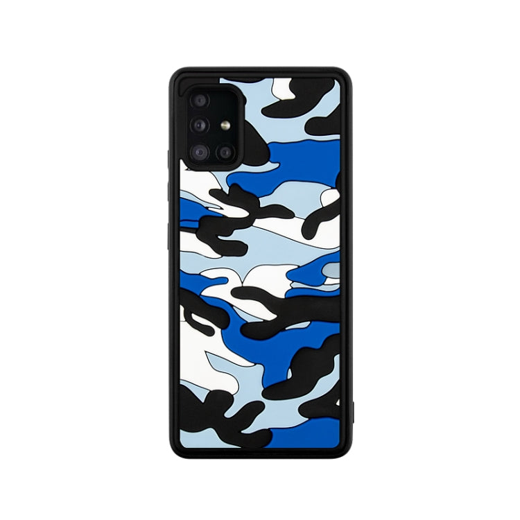 For Samsung Galaxy A51 5G Camouflage Clouds Embossed Skin Feel Silicone Shockproof Case
