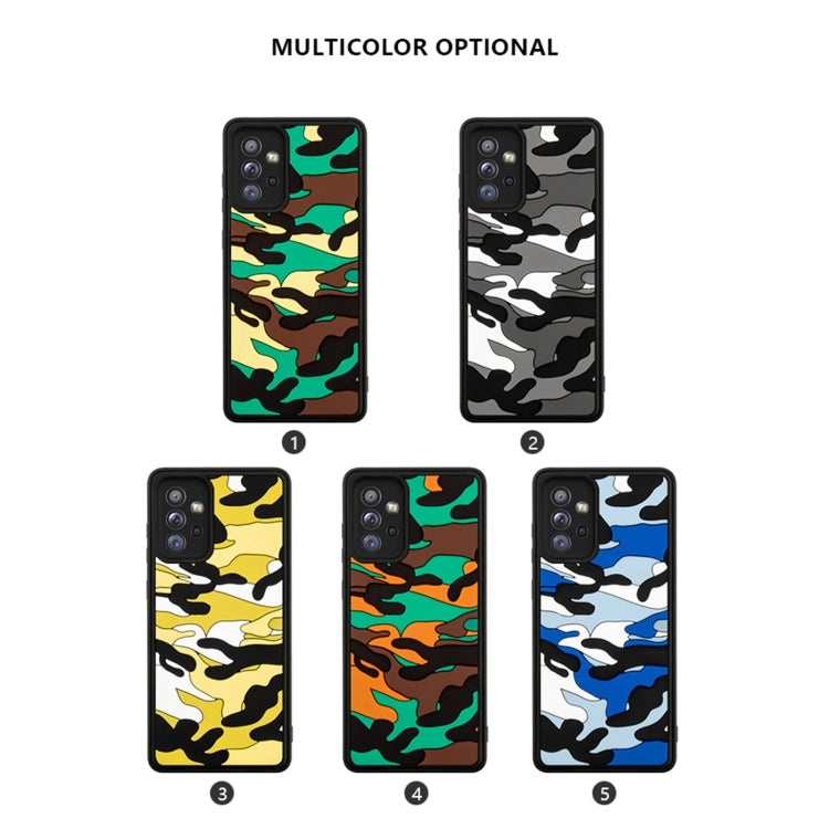 For Samsung Galaxy A72 Camouflage Clouds Embossed Skin Feel Silicone Shockproof Case