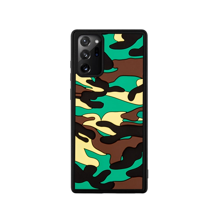For Samsung Galaxy Note20 Camouflage Clouds Embossed Skin Feel Silicone Shockproof Case