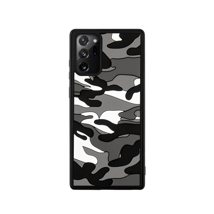 For Samsung Galaxy Note20 Camouflage Clouds Embossed Skin Feel Silicone Shockproof Case
