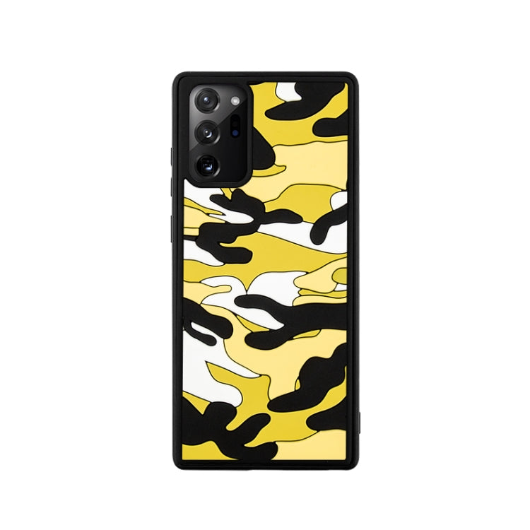 For Samsung Galaxy Note20 Camouflage Clouds Embossed Skin Feel Silicone Shockproof Case