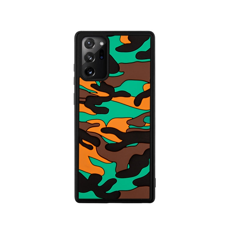 For Samsung Galaxy Note20 Camouflage Clouds Embossed Skin Feel Silicone Shockproof Case