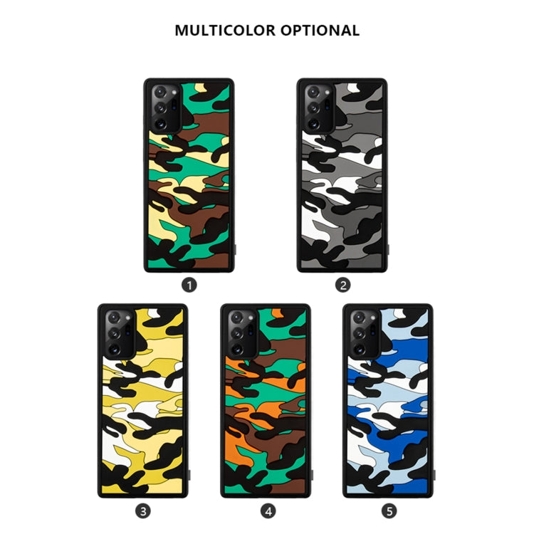 For Samsung Galaxy Note20 Camouflage Clouds Embossed Skin Feel Silicone Shockproof Case