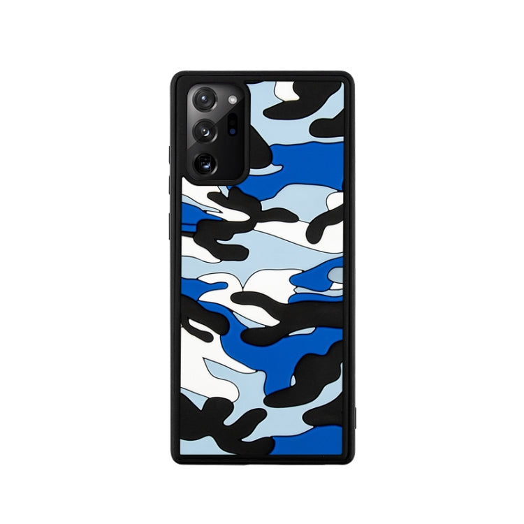 For Samsung Galaxy Note20 Camouflage Clouds Embossed Skin Feel Silicone Shockproof Case