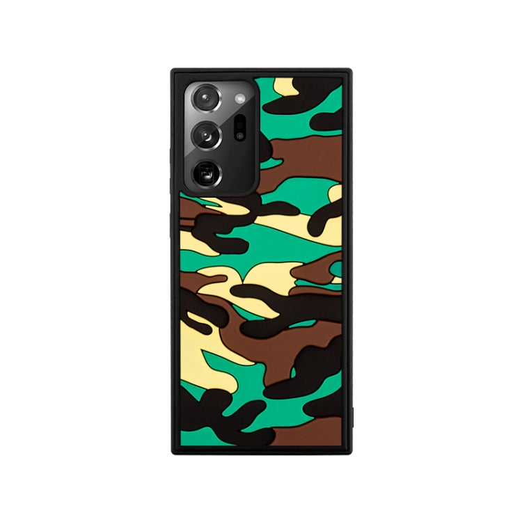 For Samsung Galaxy Note20 Ultra Camouflage Clouds Embossed Skin Feel Silicone Shockproof Case