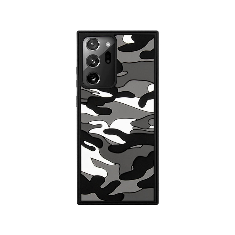 For Samsung Galaxy Note20 Ultra Camouflage Clouds Embossed Skin Feel Silicone Shockproof Case