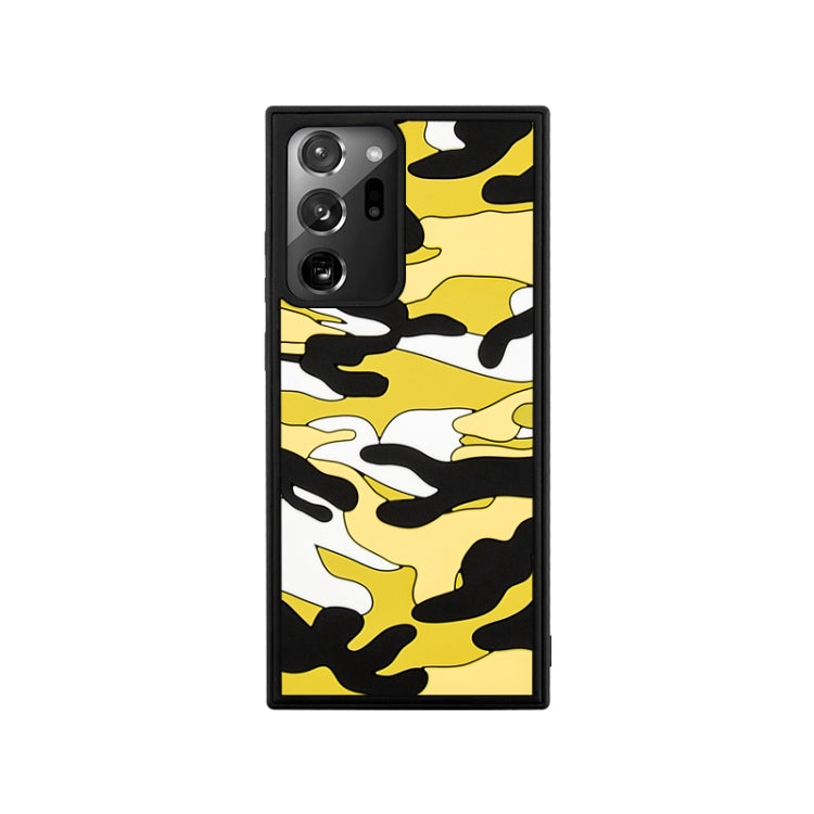For Samsung Galaxy Note20 Ultra Camouflage Clouds Embossed Skin Feel Silicone Shockproof Case