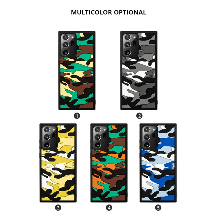 For Samsung Galaxy Note20 Ultra Camouflage Clouds Embossed Skin Feel Silicone Shockproof Case