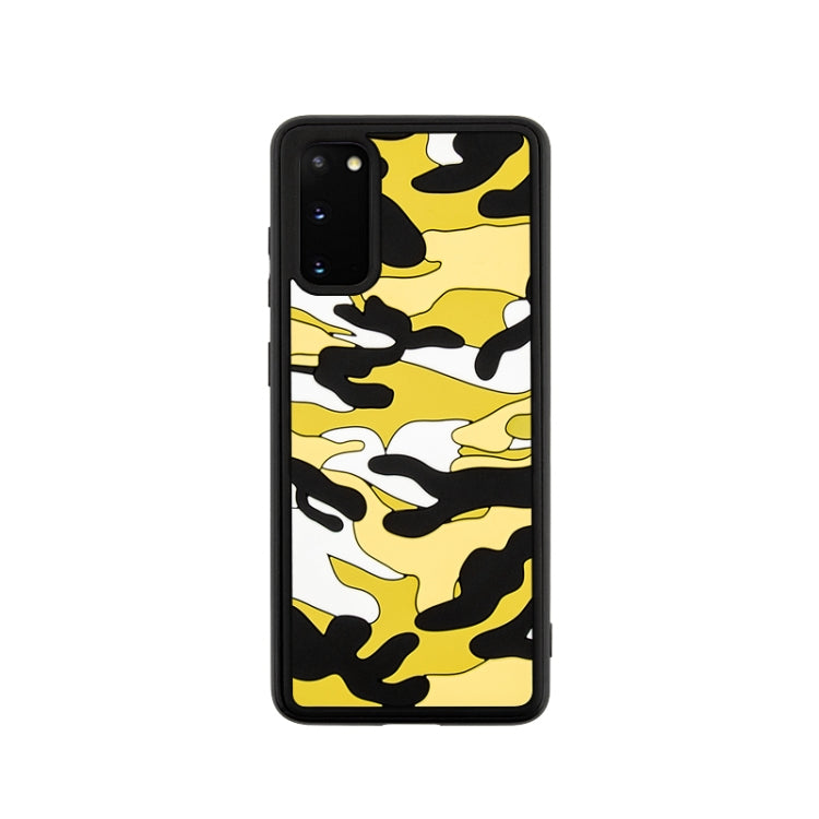 For Samsung Galaxy S20 Camouflage Clouds Embossed Skin Feel Silicone Shockproof Case
