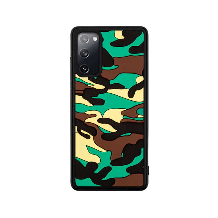 For Samsung Galaxy S20 FE Camouflage Clouds Embossed Skin Feel Silicone Shockproof Case