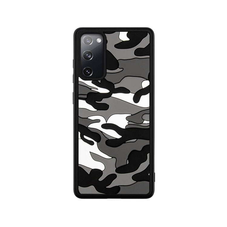 For Samsung Galaxy S20 FE Camouflage Clouds Embossed Skin Feel Silicone Shockproof Case
