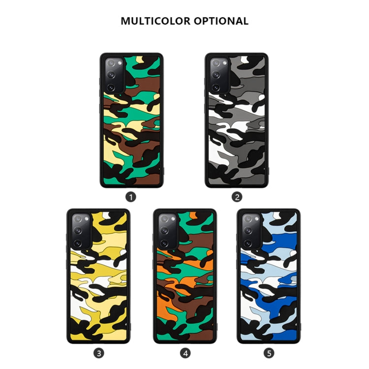 For Samsung Galaxy S20 FE Camouflage Clouds Embossed Skin Feel Silicone Shockproof Case
