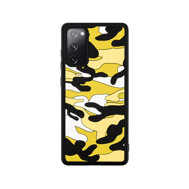 For Samsung Galaxy S20 FE Camouflage Clouds Embossed Skin Feel Silicone Shockproof Case