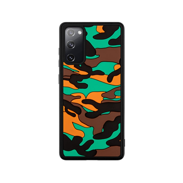 For Samsung Galaxy S20 FE Camouflage Clouds Embossed Skin Feel Silicone Shockproof Case