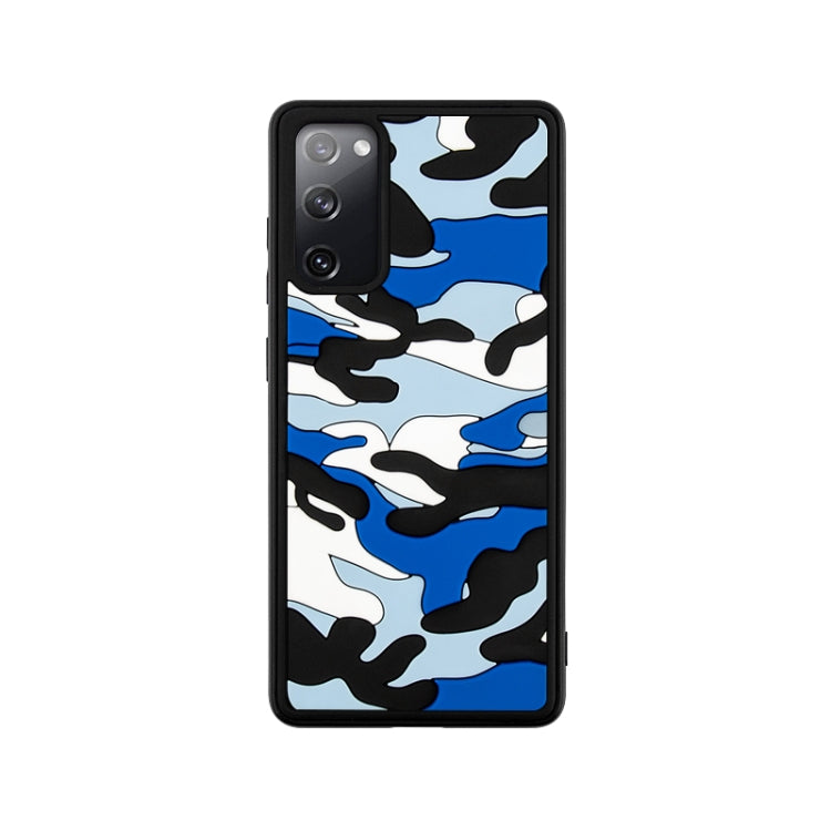 For Samsung Galaxy S20 FE Camouflage Clouds Embossed Skin Feel Silicone Shockproof Case