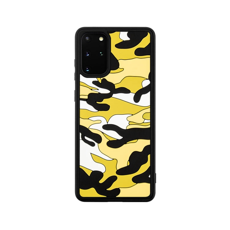 For Samsung Galaxy S20+ Camouflage Clouds Embossed Skin Feel Silicone Shockproof Case