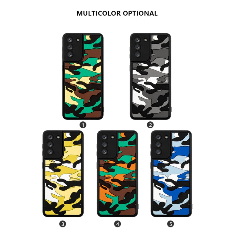 For Samsung Galaxy S21 5G Camouflage Clouds Embossed Skin Feel Silicone Shockproof Case