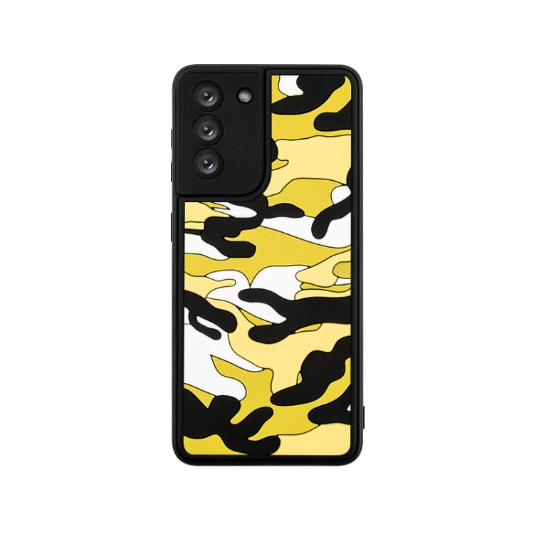 For Samsung Galaxy S21 5G Camouflage Clouds Embossed Skin Feel Silicone Shockproof Case