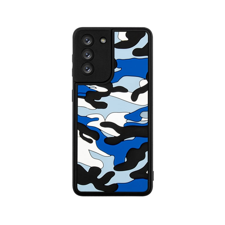 For Samsung Galaxy S21 5G Camouflage Clouds Embossed Skin Feel Silicone Shockproof Case