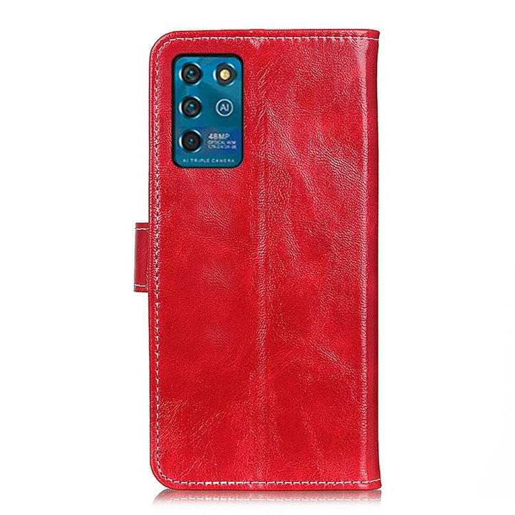 For ZTE Blade V30 Vita Retro Crazy Horse Texture Horizontal Flip Leather Case with Holder & Card Slots & Photo Frame & Wallet