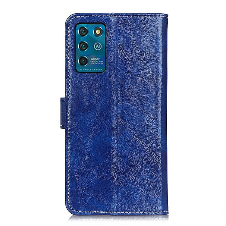 For ZTE Blade V30 Vita Retro Crazy Horse Texture Horizontal Flip Leather Case with Holder & Card Slots & Photo Frame & Wallet