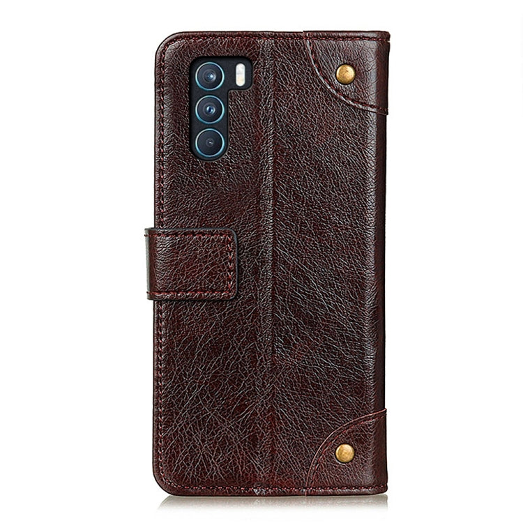 For OPPO K9 Pro Copper Buckle Nappa Texture Horizontal Flip Leather Case with Holder & Card Slots & Wallet