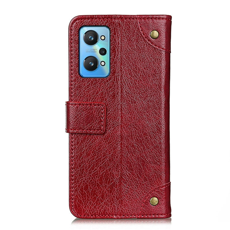 For OPPO Realme GT Neo2 Copper Buckle Nappa Texture Horizontal Flip Leather Case with Holder & Card Slots & Wallet