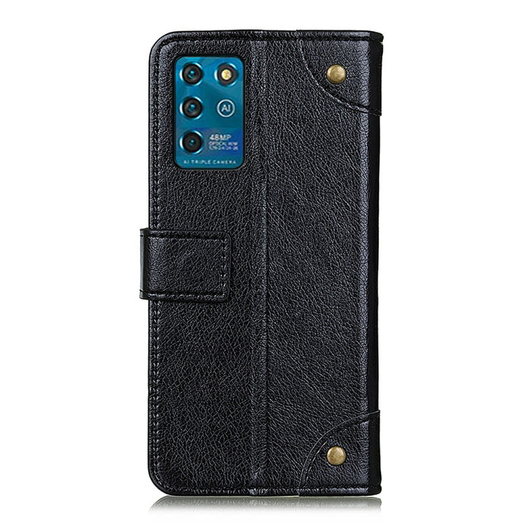 For ZTE Blade V30 Vita Copper Buckle Nappa Texture Horizontal Flip Leather Case with Holder & Card Slots & Wallet