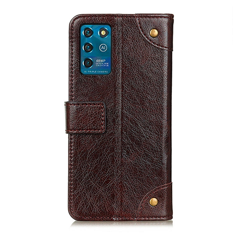 For ZTE Blade V30 Vita Copper Buckle Nappa Texture Horizontal Flip Leather Case with Holder & Card Slots & Wallet