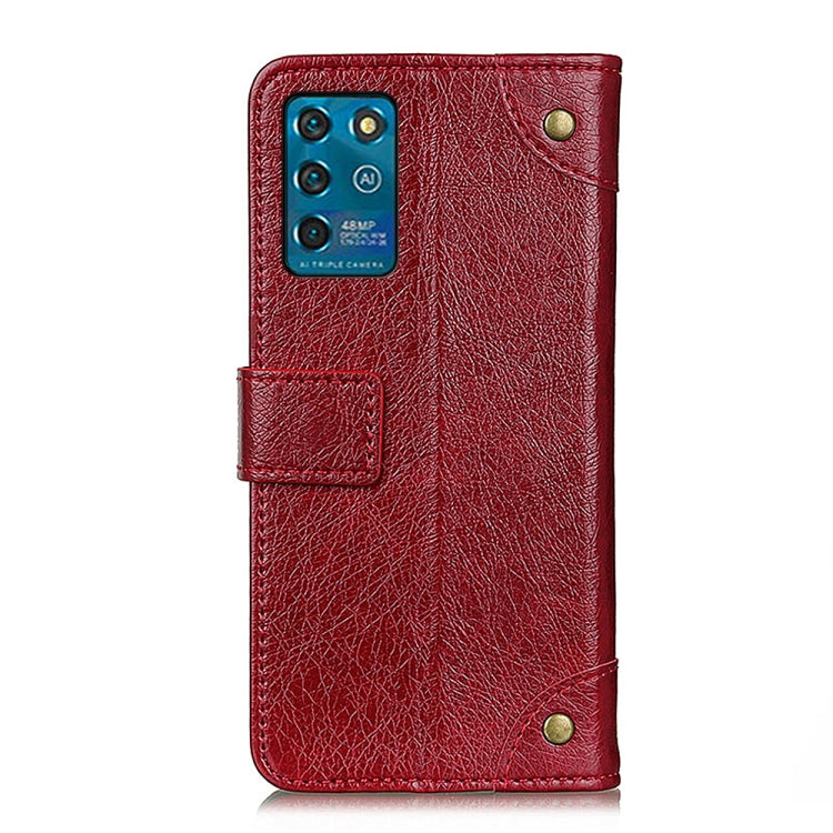 For ZTE Blade V30 Vita Copper Buckle Nappa Texture Horizontal Flip Leather Case with Holder & Card Slots & Wallet