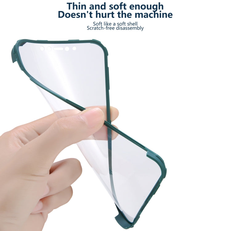 For iPhone 13 mini 360 All-inclusive Dual-sided Magnetic Case with Ring Holder