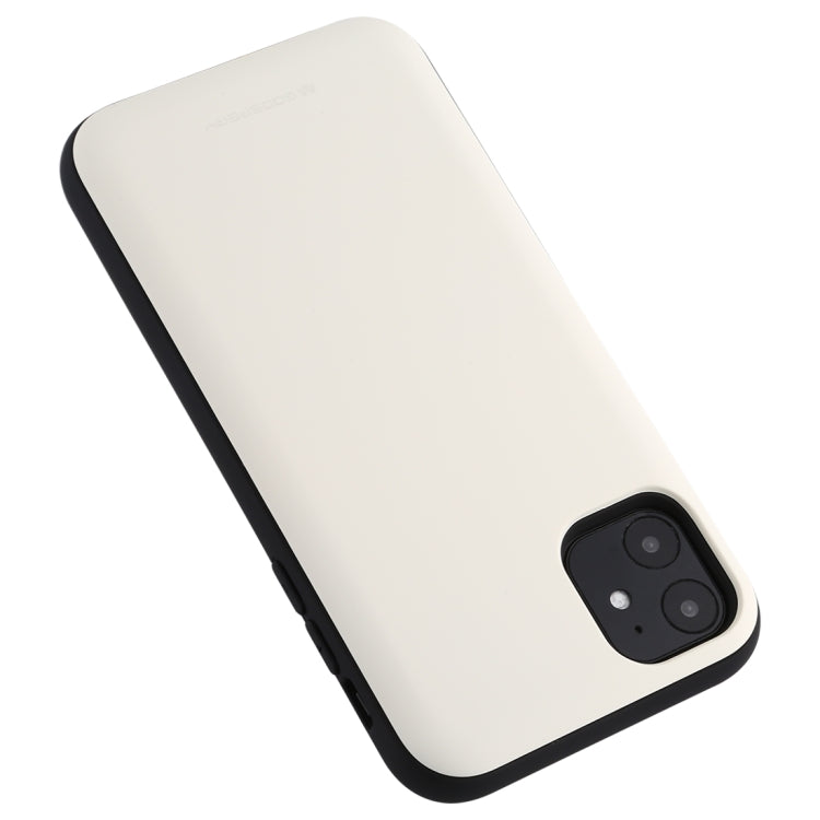 For iPhone 11 GOOSPERY MAGNETIC DOOR BUMPER Magnetic Catche Shockproof Soft TPU + PC Case With Card Slot