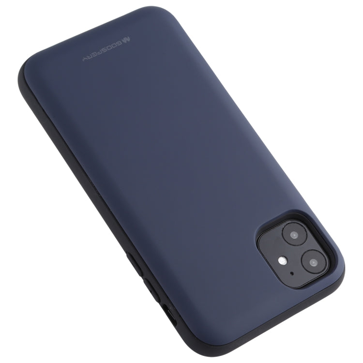 For iPhone 11 GOOSPERY MAGNETIC DOOR BUMPER Magnetic Catche Shockproof Soft TPU + PC Case With Card Slot