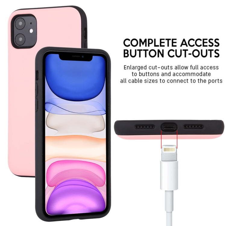For iPhone 11 GOOSPERY MAGNETIC DOOR BUMPER Magnetic Catche Shockproof Soft TPU + PC Case With Card Slot