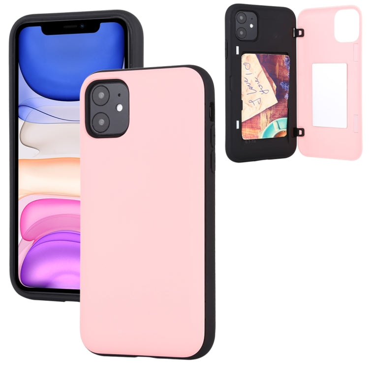 For iPhone 11 GOOSPERY MAGNETIC DOOR BUMPER Magnetic Catche Shockproof Soft TPU + PC Case With Card Slot