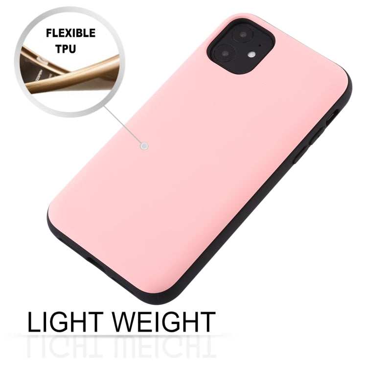 For iPhone 11 GOOSPERY MAGNETIC DOOR BUMPER Magnetic Catche Shockproof Soft TPU + PC Case With Card Slot