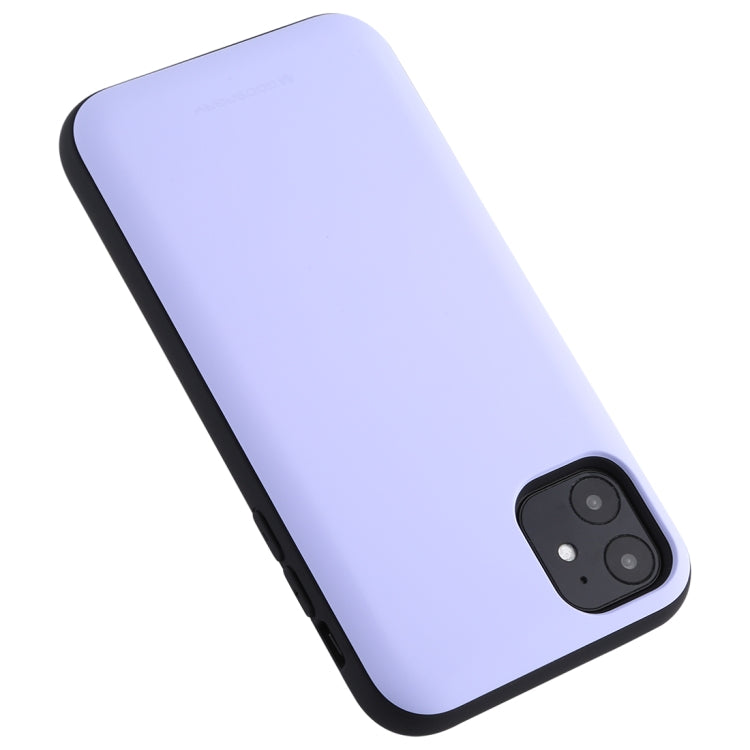 For iPhone 11 GOOSPERY MAGNETIC DOOR BUMPER Magnetic Catche Shockproof Soft TPU + PC Case With Card Slot