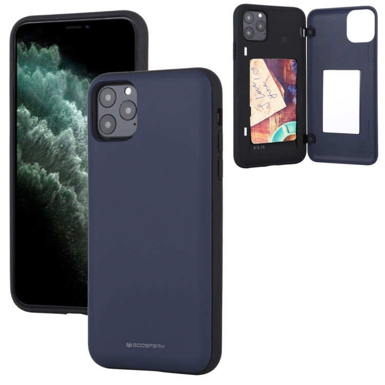 For iPhone 11 Pro GOOSPERY MAGNETIC DOOR BUMPER Magnetic Catche Shockproof Soft TPU + PC Case With Card Slot