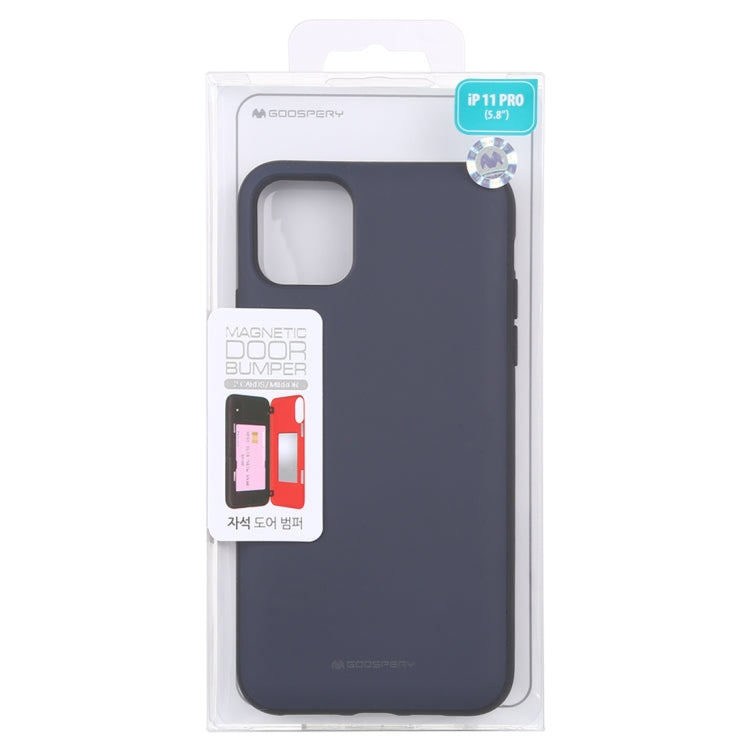 For iPhone 11 Pro GOOSPERY MAGNETIC DOOR BUMPER Magnetic Catche Shockproof Soft TPU + PC Case With Card Slot