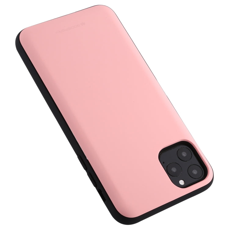 For iPhone 11 Pro GOOSPERY MAGNETIC DOOR BUMPER Magnetic Catche Shockproof Soft TPU + PC Case With Card Slot