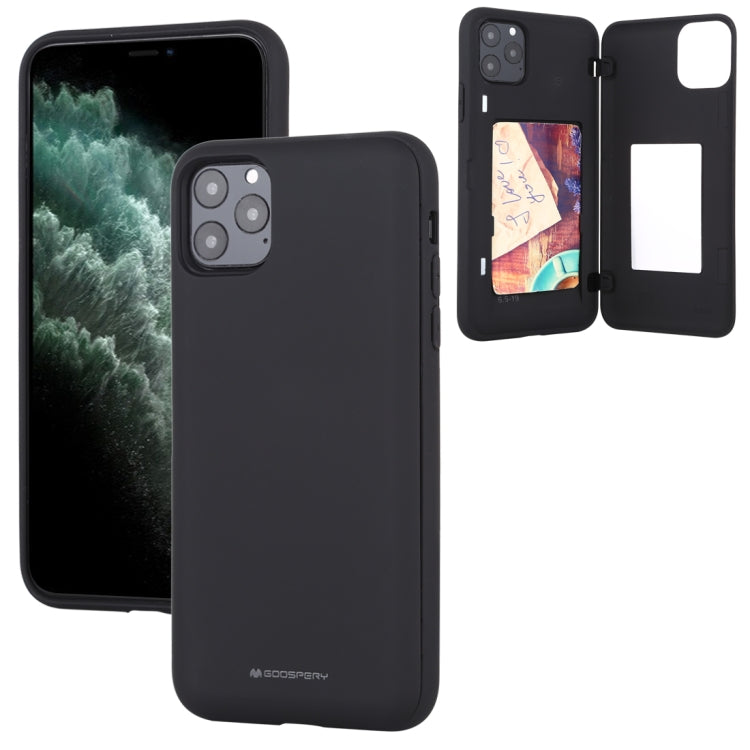 For iPhone 11 Pro GOOSPERY MAGNETIC DOOR BUMPER Magnetic Catche Shockproof Soft TPU + PC Case With Card Slot