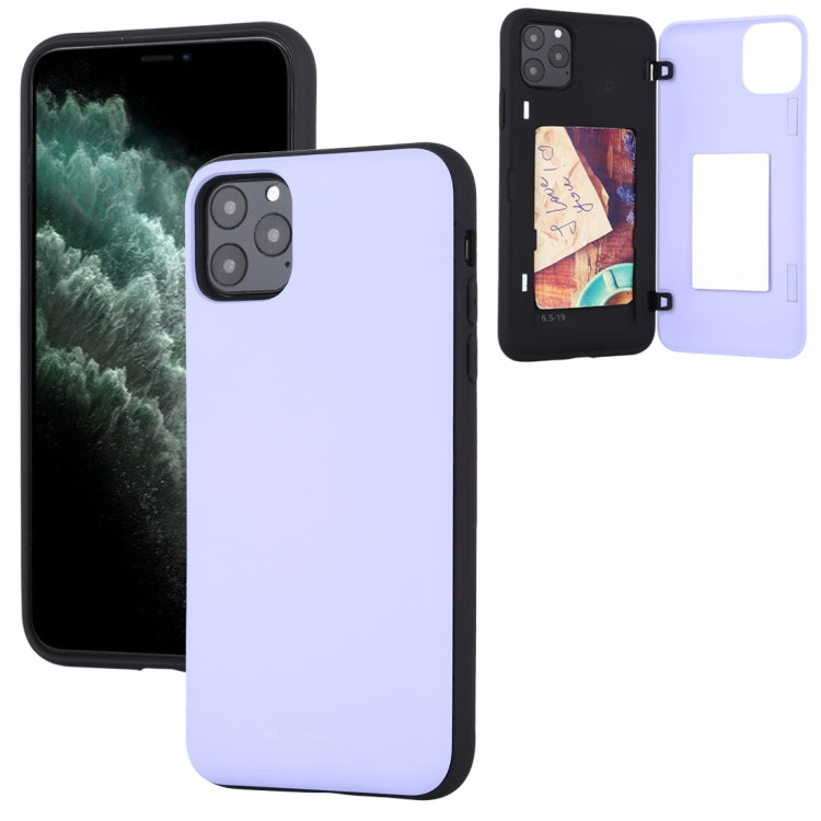 For iPhone 11 Pro GOOSPERY MAGNETIC DOOR BUMPER Magnetic Catche Shockproof Soft TPU + PC Case With Card Slot
