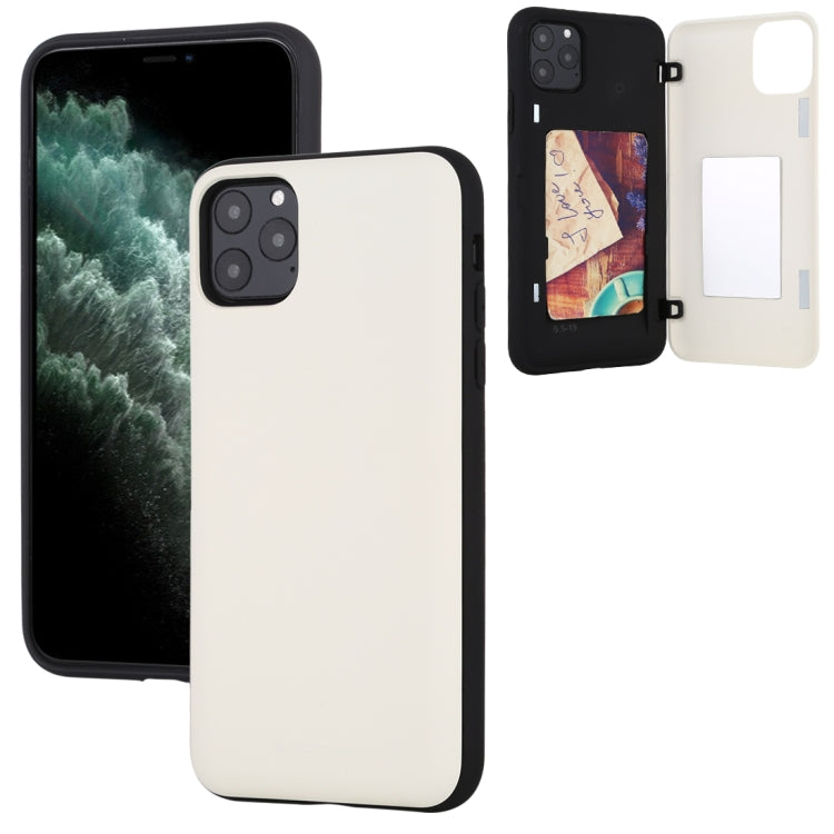 For iPhone 11 Pro Max GOOSPERY MAGNETIC DOOR BUMPER Magnetic Catche Shockproof Soft TPU + PC Case With Card Slot