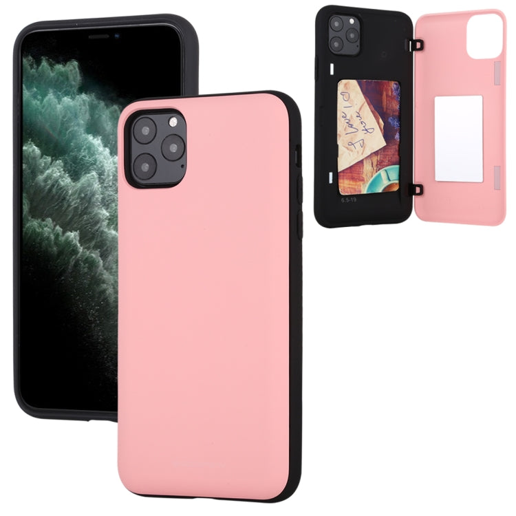 For iPhone 11 Pro Max GOOSPERY MAGNETIC DOOR BUMPER Magnetic Catche Shockproof Soft TPU + PC Case With Card Slot
